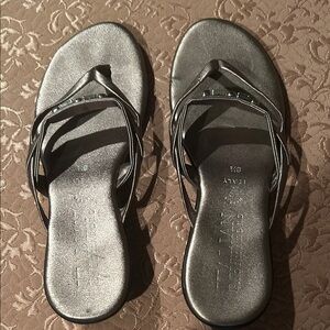 Italian Shoemakers Metallic Silver Women's Loafers